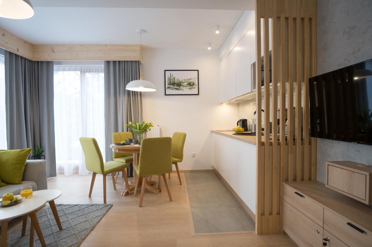 Apartament Modern Green W Centrum Z Widokiem Na Giewont Zakopane Bagian luar foto